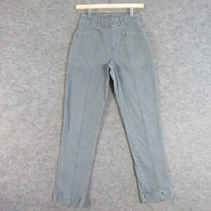 Spanx Women's Seamed Mid Rise Jeans Big Pockets Slight Stretch Waist Gray XS 458